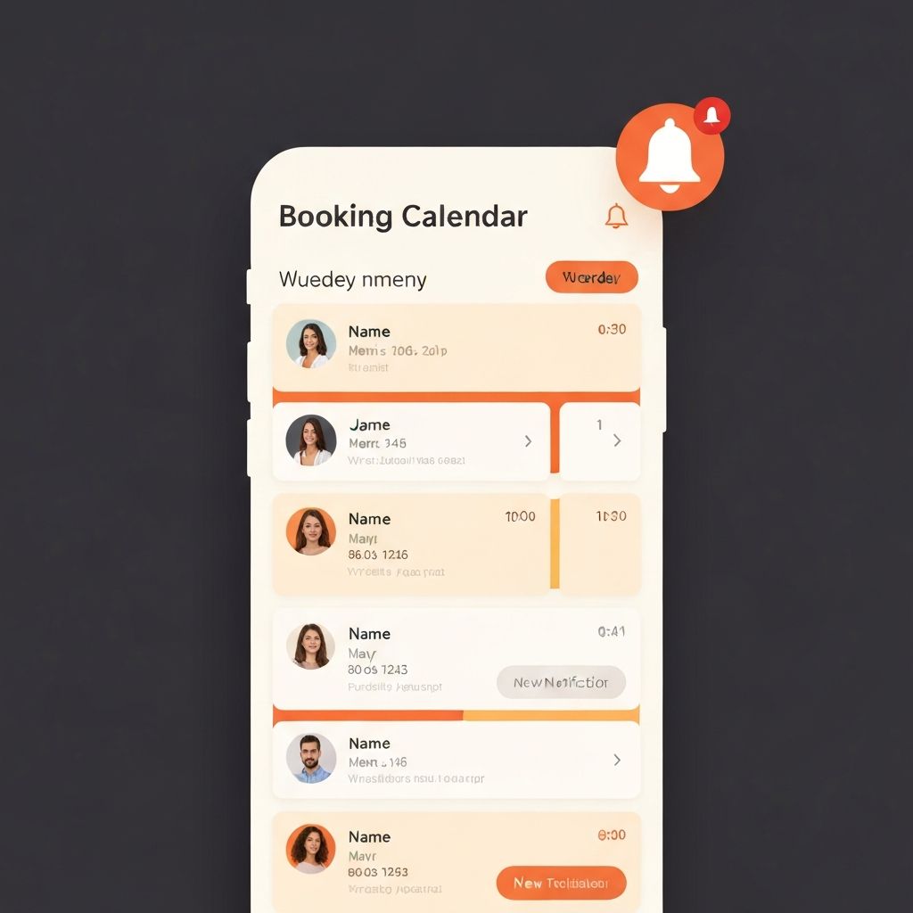 Интерфейс календаря и записей